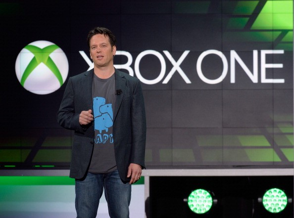 Phil Spencer, Microsoft’s Xbox video business head, speaks during Microsoft Xbox news conference at the Electronic Entertainment Expo at the Galen Center on June 10, 2013 in Los Angeles, California. 