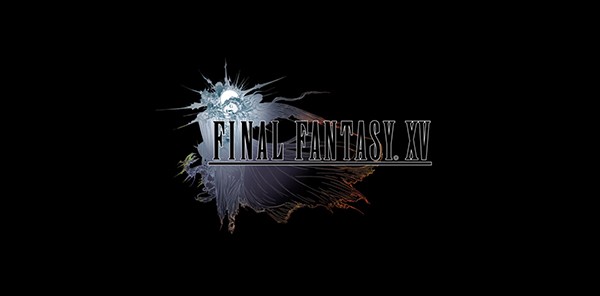 An image of the Final Fantasy XV logo after the gameplay video.