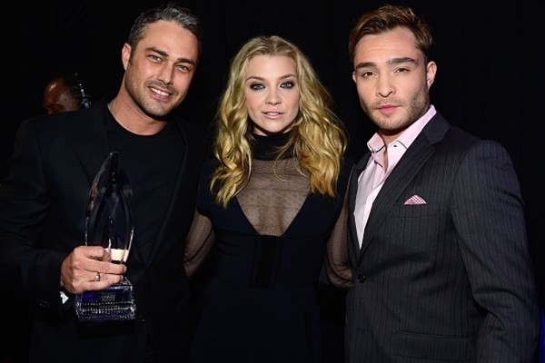 Taylor Kinney, Natalie Dormer and Ed Westwick attend the People's Choice Awards 2016 at Microsoft Theater in Los Angeles, California. 