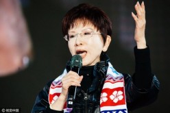 Newly elected Kuomintang Party (KMT) chairwoman Hung Hsiu-chu speaks to her supporters in this undated photo.
