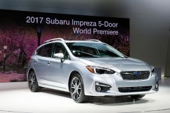 The 2017 Subaru Impreza 5-Door is introduced at the New York International Auto Show at the Javits Center on March 23, 2016 in New York, NY.