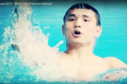 Emerging victorious: 23-year-old Neijiang-born diver Qiu Bo bagged the gold medal at the 2015 FINA World Championships in Kazan, Russia.
