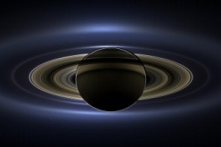 In this handout from NASA, the planet Saturn is seen backlit by the sun, sent Cassini spacecraft July 19, 2013 in space. NASA unvieled the image, that spans 404,880 miles (651,591 kilometers) across, November 12, 2013.