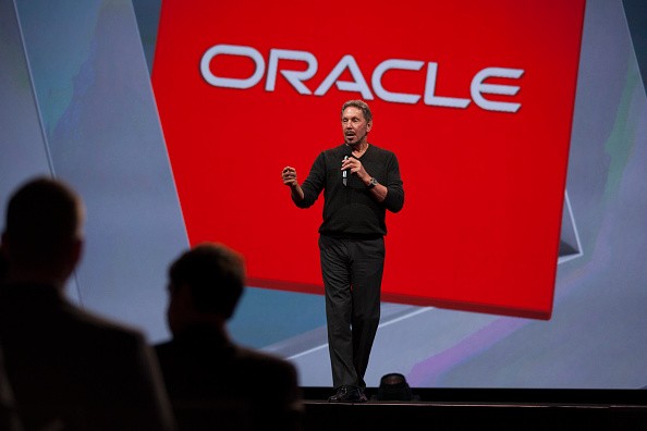 Oracle Executive Chairman of the Board and Chief Technology Officer, Larry Ellison, delivers a keynote address during the 2014 Oracle Open World conference on September 28, 2014 in San Francisco, California.