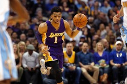 Los Angeles Lakers rookie point guard D'Angelo Russell.