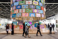 Art galore! Visitors at the Art Basel show in Hong Kong, held from March 24-26, 2016.