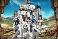 The whole team is displayed here in the opening sequence of Terraformars Revenge anime.