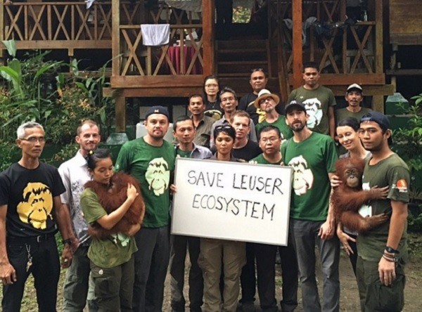 Actor Leonardo DiCaprio pledged $15 million from his foundation to support the Leuser Ecosystem in Sumatra.