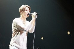 JYJ's Kim Junsu performs onstage during '2016 XIA The Best Ballad Spring Tour Concert Vol. 2' in Japan.