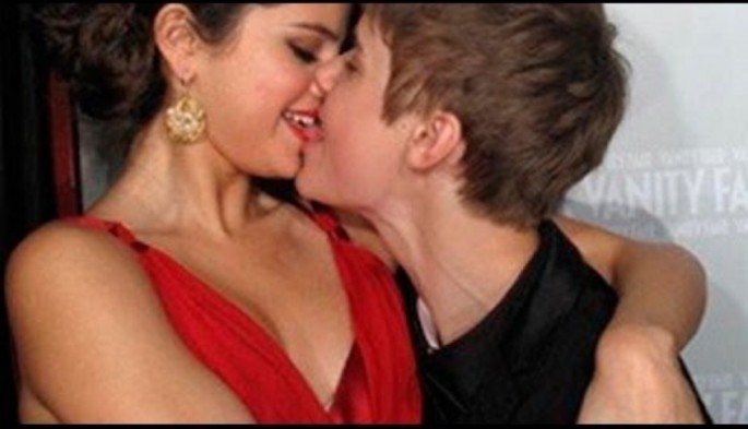 Selena Gomez and Justin Bieber kiss after their secret wedding in Mexico. 