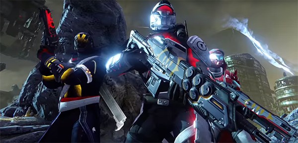 "Destiny" characters showing off new armor and weapons in the new update for April.