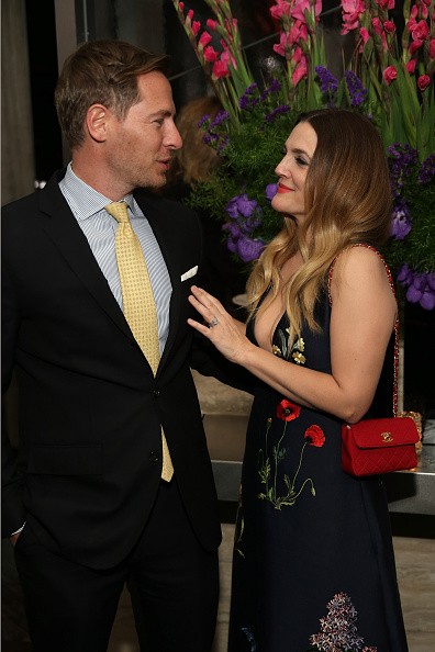 Ex-couple, Drew Barrymore and Will Kopelman, attend the Montblanc & The Cinema Society screening of Roadside Attractions & Lionsgate's 'Miss You Already' after party at The Rainbow Room on October 25, 2015 in New York City.