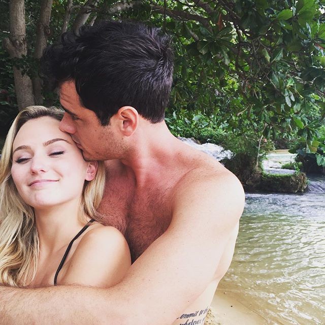 "The Bachelor" 2016 couple Ben Higgins and Lauren Bushnell vacation in Jamaica.