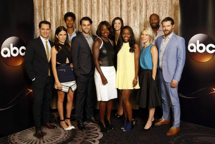The cast of How to Get Away With Murder at the Television Critics Association summer press tour in July 2014.