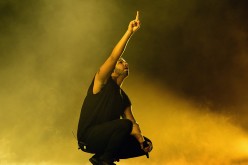 Rapper Drake performs onstage during day 3 of the 2015 Coachella Valley Music & Arts Festival (Weekend 1) at the Empire Polo Club on April 12, 2015 in Indio, California.