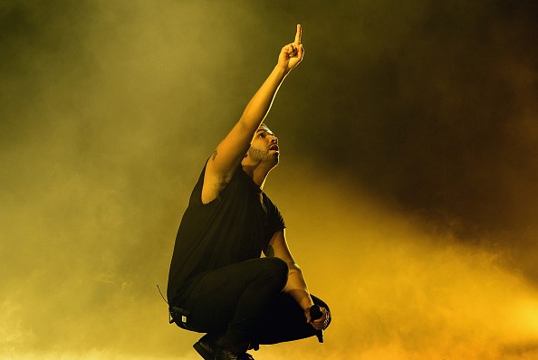 Rapper Drake performs onstage during day 3 of the 2015 Coachella Valley Music & Arts Festival (Weekend 1) at the Empire Polo Club on April 12, 2015 in Indio, California.