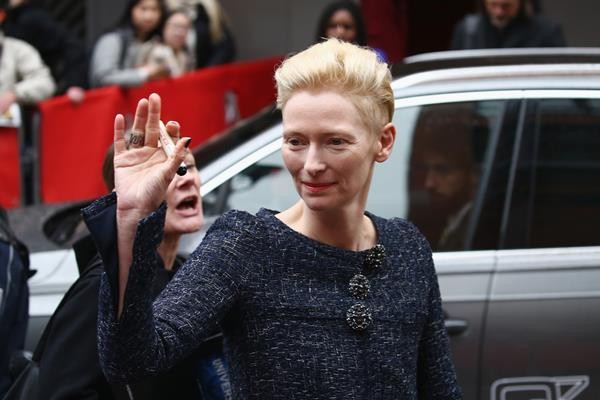 Tilda Swinton portrays the male character of the Ancient One in "Doctor Strange." 