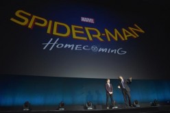Tom Holland with Sony Pictures Chairman Tom Rothman presented 