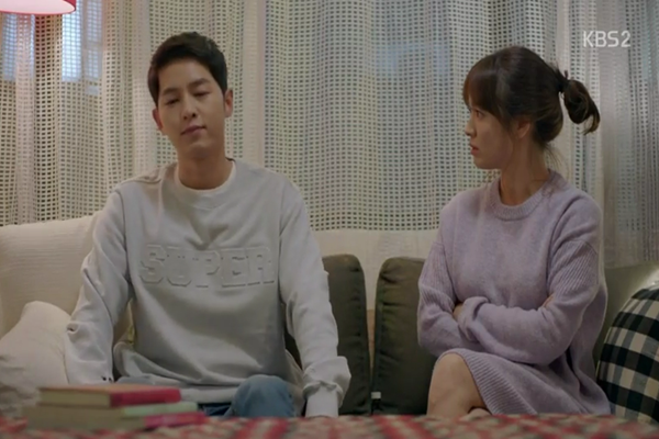 Song Joong Ki and Song Hye Kyo act out a funny scene in 'Descendants of the Sun' finale
