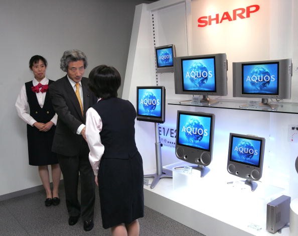 The Sharp factory in Japan was visited by former Japan PM Junichiro Koizumi.   