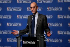 Adam Silver is thrilled with the NBA's new deal allowing jersey ads starting 2017-2018 season.