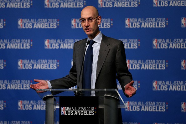 Adam Silver is thrilled with the NBA's new deal allowing jersey ads starting 2017-2018 season.