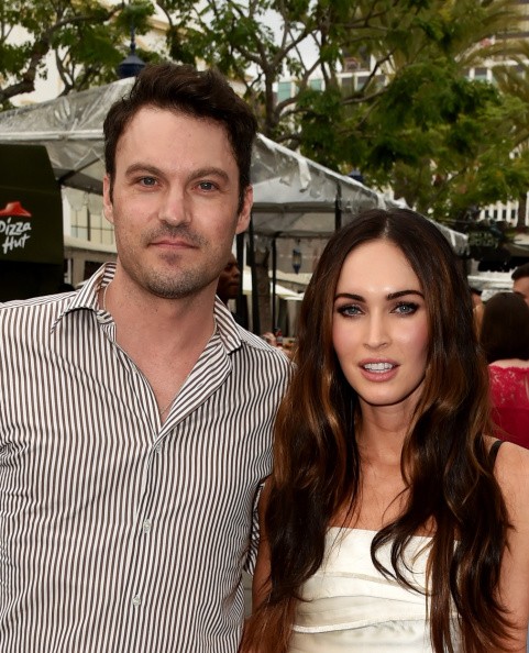Brian Austin Green and Megan Fox  attend the block party for the premiere of Paramount Pictures' 'Teenage Mutant Ninja Turtles' at Regency Village Theater on August 3, 2014 in Westwood, California. 
