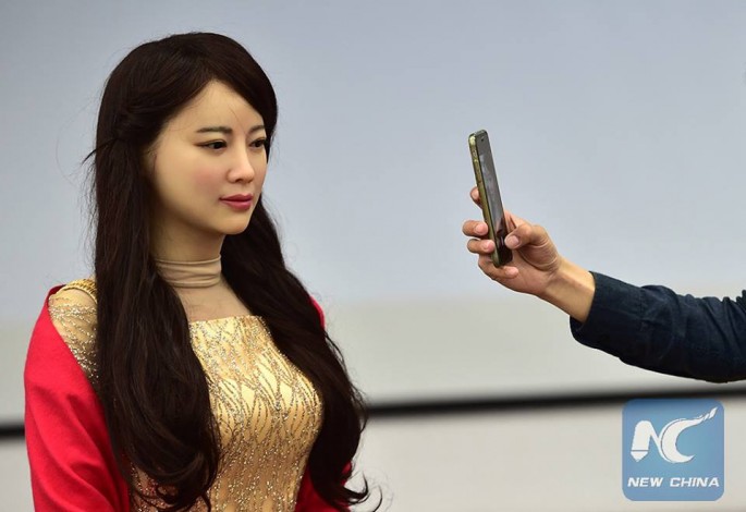 China's first interactive robot Jia Jia, dubbed as "robot goddess," is developed by University of Science and Technology.