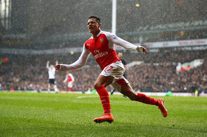 Arsenal winger Alexis Sanchez.