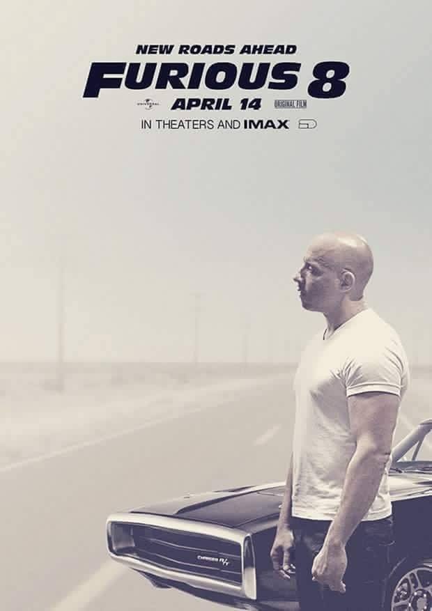 Vin Diesel released first poster of 'Furious 8' on Facebook.