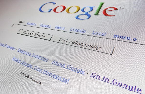 The logo and search page of the multi-facetted internet giant Google is displayed on a computer screen on April 13, 2006 in London, England. 