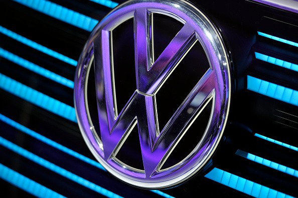  A Volkswagen logo is displayed during the Geneva Motor Show 2016 on March 1, 2016.   