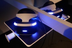 The PS4 virtual reality 'Project Morpheus' is displayed during the Annual Gaming Industry Conference E3 at the Los Angeles Convention Center on June 16, 2015 in Los Angeles, California. 
