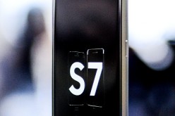 A Samsung Galaxy S7 is seen during its worldwide unveiling on February 21, 2016 in Barcelona, Spain. 