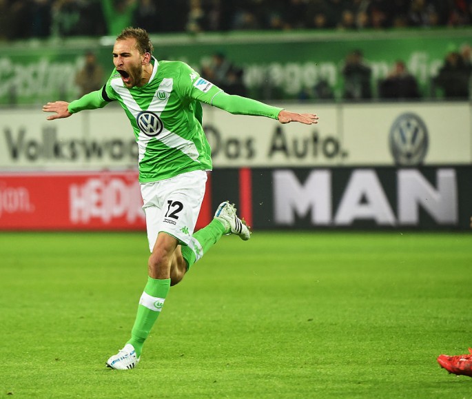 Wolfsburg striker Bas Dost.