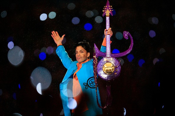 Prince performs during the 'Pepsi Halftime Show' at Super Bowl XLI in 2007.   