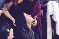 Selena Gomez pictured with the Dalai Lama in 2014.