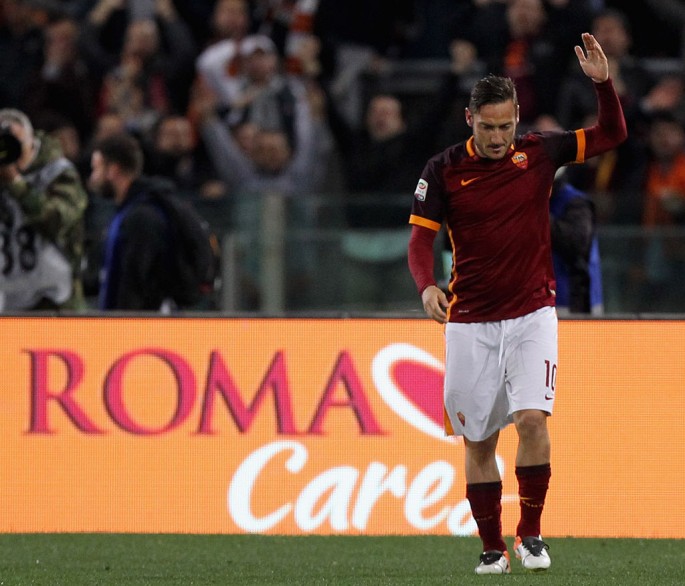 Roma forward Francesco Totti.