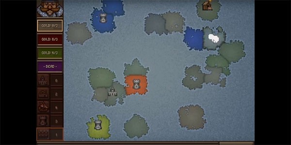 Player tries to attack enemy land on "Crown and Council" game.