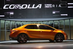 Toyota introduces the Corolla Furia Concept car at the North American International Auto Show on Jan. 14, 2013 in Detroit, Michigan. 