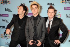 Green Day arrives for the 2009 MTV Europe Music Awards held at the O2 Arena on November 5, 2009 in Berlin, Germany. 