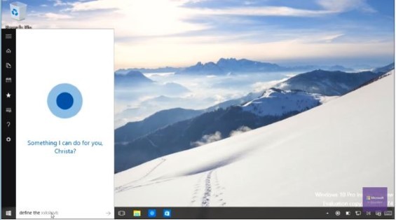 Cortana is Used in Windows 10