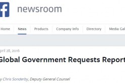 A short report about US government and global requests was published on Facebook's newsroom on April 28, Thursday.