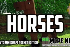 A screen shot of 'Minecraft - Pocket Edition' – Horses.