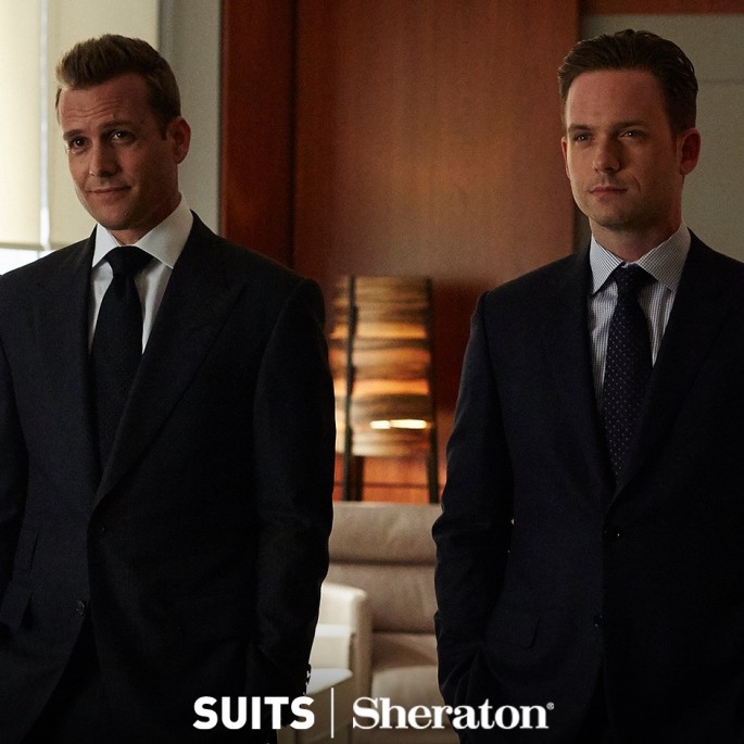 Harvey (Gabriel Macht) and Mike (Patrick J. Adams) from "Suits"