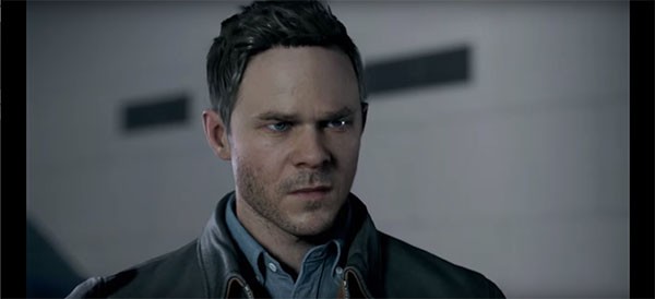 "Quantum Break's" protagonist confronts his brother in an intense scene.