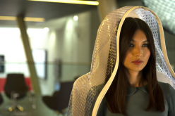 Gemma Chan plays as Anita/Mia - a servile synth belonging to the Hawkins family - in 