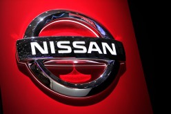A Nissan logo is displayed during the Geneva motor show on March 2,2016.